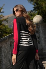 Striped knit sweater