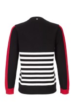 Striped knit sweater