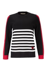 Striped knit sweater