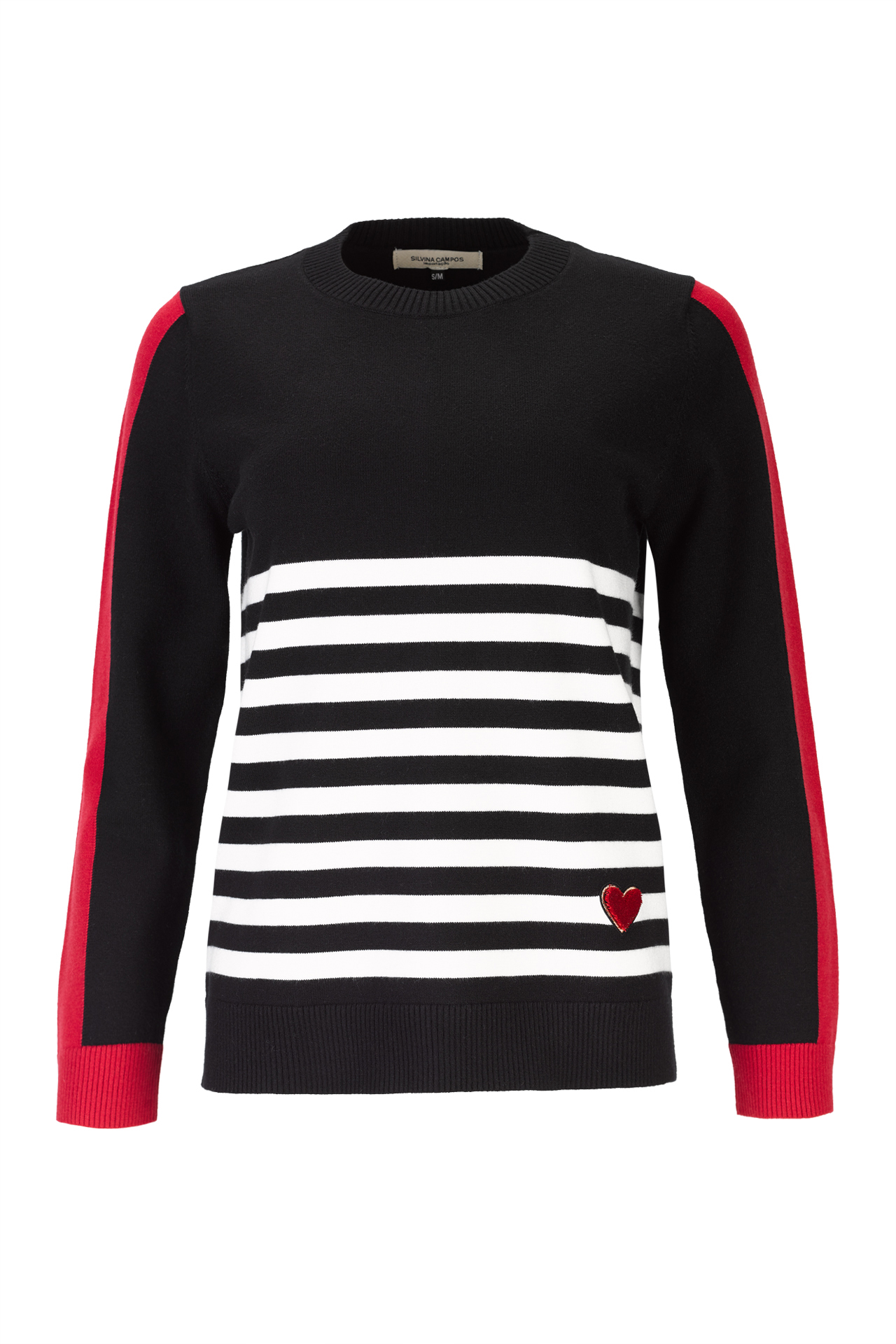 Striped knit sweater