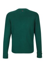 Cardigan en maille à boutons œillets