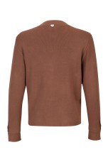 Cardigan en maille à boutons œillets