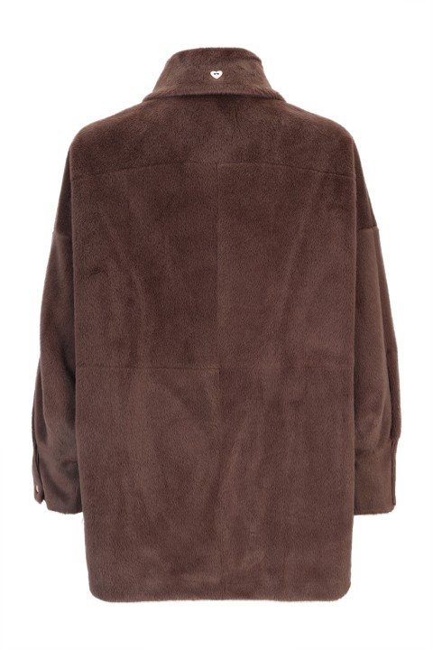 Casaco sobrecamisa em pêlo peluche Casaco sobrecamisa em pêlo peluche