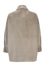 Plush overshirt coat