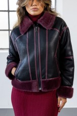 Chaqueta aviador con pelo