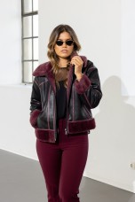 Chaqueta aviador con pelo