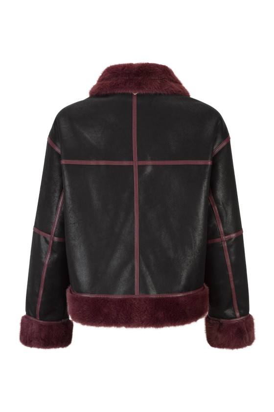 Chaqueta aviador con pelo
