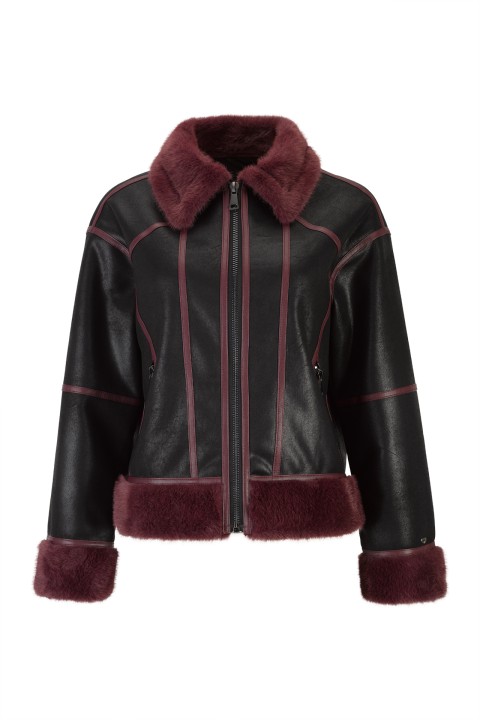 Chaqueta aviador con pelo