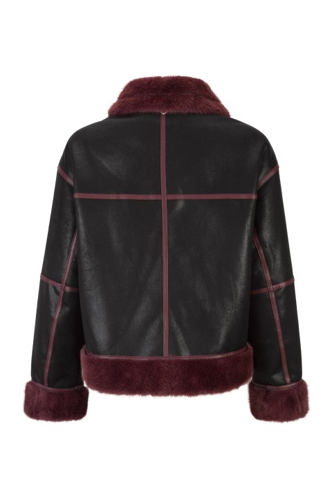 Chaqueta aviador con pelo