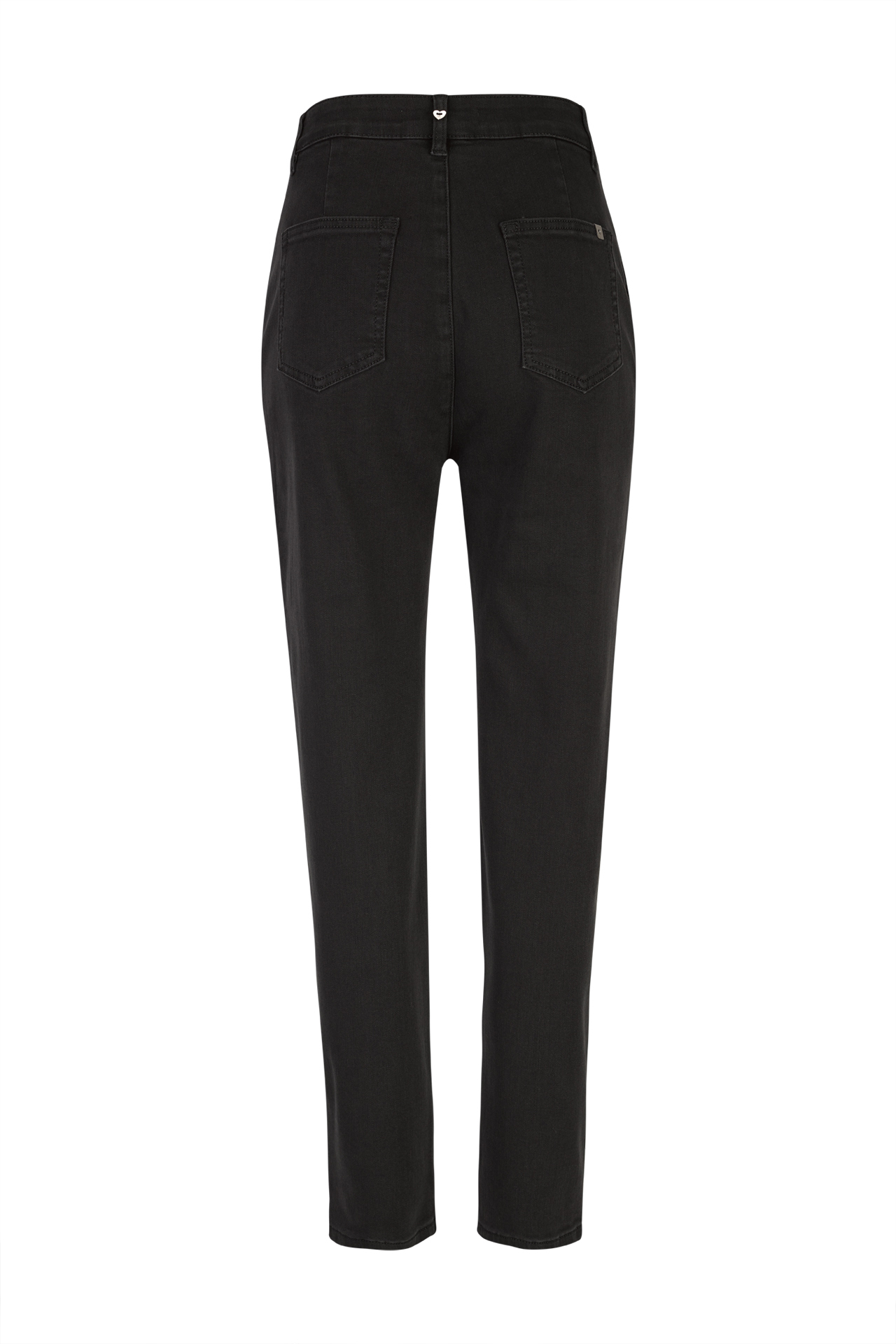 Denim trousers with rhinestones