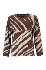 Camisola oversize com padrão zebra