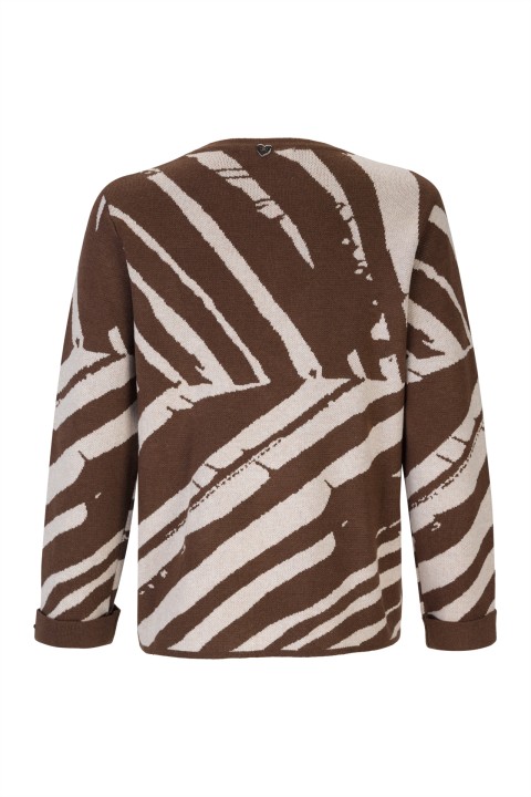 Camisola oversize com padr�o zebra