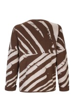 Camisola oversize com padrão zebra